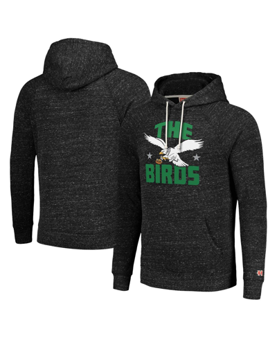 Homage Unisex   Charcoal Philadelphia Eagles Hyperlocal Raglan Pullover Hoodie In Charcoal