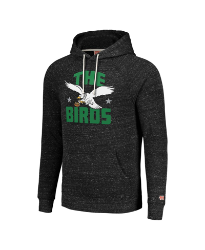 Homage Unisex   Charcoal Philadelphia Eagles Hyperlocal Raglan Pullover Hoodie In Charcoal