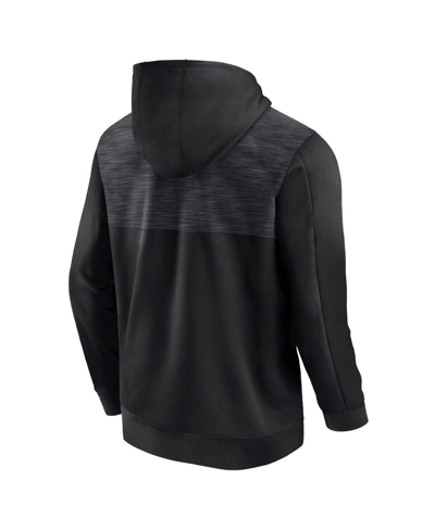 Fanatics Branded Black Wisconsin Badgers Power Index Full-zip Hoodie In Black