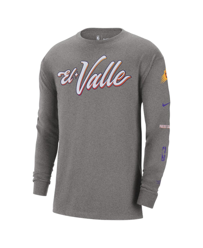 Nike Phoenix Suns 2023/24 City Edition  Men's Nba Max90 Long-sleeve T-shirt In Charcoal