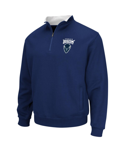 Colosseum Navy Howard Bison Tortugas Quarter-zip Sweatshirt In Navy