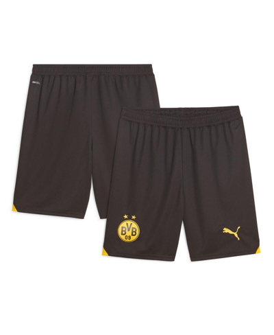 Shop Puma Men's  Black Borussia Dortmund 2023/24 Away Shorts