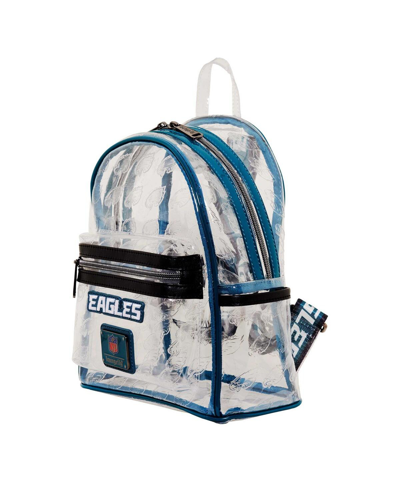 Loungefly Men's And Women's  Philadelphia Eagles Clear Mini Backpack In Clear