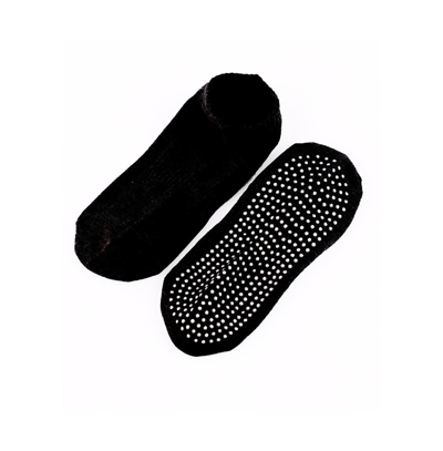 Stems Grip Socks Two Pack In Black