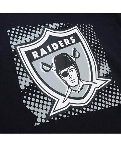 Mitchell & Ness Men's  Black Las Vegas Raiders Gridiron Classics Big Face 7.0 Pullover Hoodie In Black