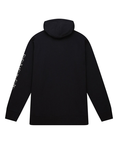 Mitchell & Ness Men's  Black Las Vegas Raiders Gridiron Classics Big Face 7.0 Pullover Hoodie In Black