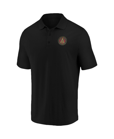 Shop Fanatics Men's  Black, Red Atlanta United Fc Primary Logo Two-pack Polo Shirt Set In Black,red