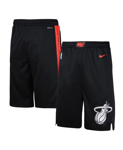 Shop Nike Big Boys  Black Miami Heat 2023/24 City Edition Swingman Performance Shorts