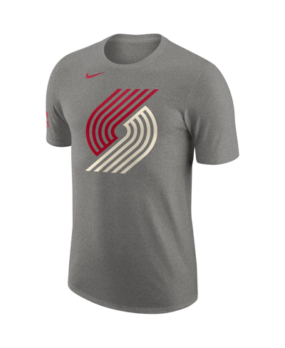 Shop Nike Men's  Charcoal Portland Trail Blazers 2023/24 City Edition Essential Warm Up T-shirt