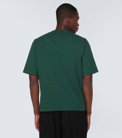 Shop Burberry Cotton Jersey T-shirt In Green