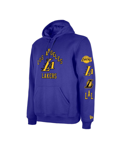 Shop New Era Men's  Purple Los Angeles Lakers 2023/24 City Edition Pullover Hoodie