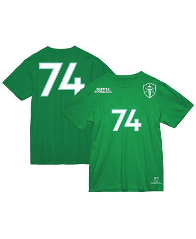 Shop Mitchell & Ness Men's  Rave Green Seattle Sounders Fc Established T-shirt