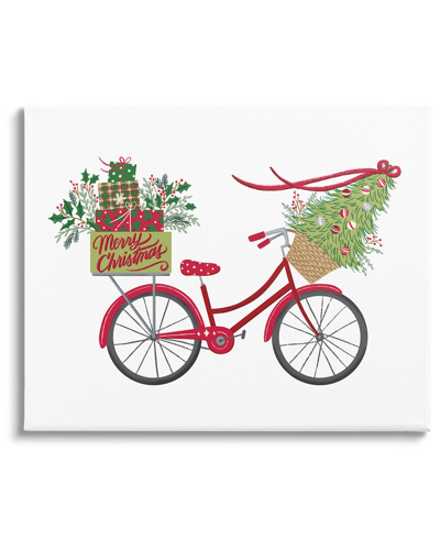 Shop Stupell Merry Christmas Seasonal Bicycle By Amanda Mcgee Wall Art