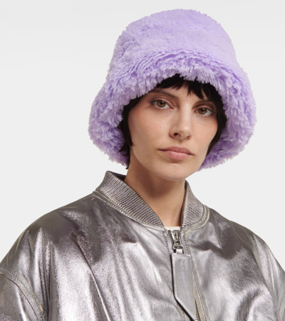 Ruslan Baginskiy Teddy Bucket Hat In Purple