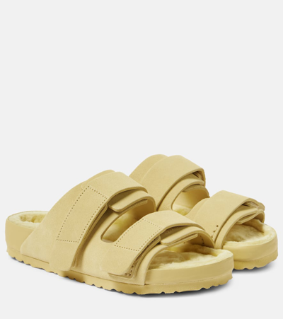 Birkenstock 1774 Uji Flat Sandals In Beige