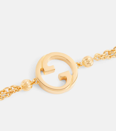 Shop Gucci Blondie Interlocking G Bracelet In Gold