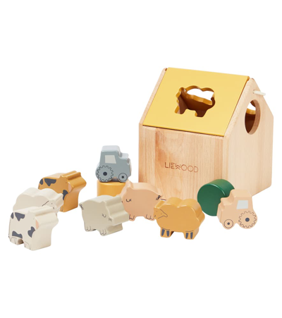 Shop Liewood Baby Ludwig Wooden Toy In Beige