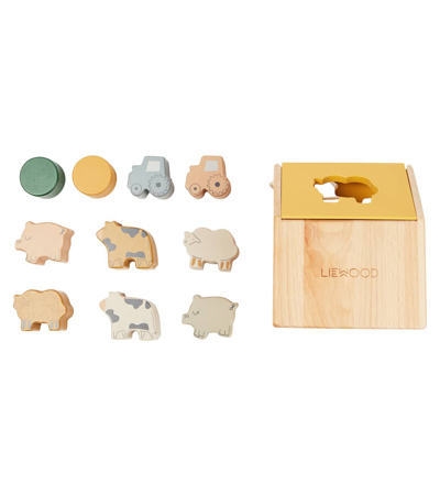 Shop Liewood Baby Ludwig Wooden Toy In Beige