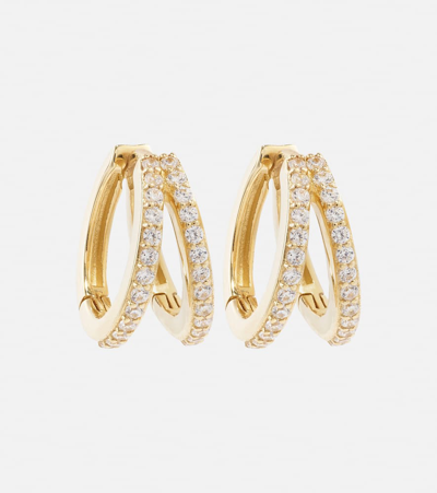 Shop Stone And Strand Time 10kt Yellow Gold Earrings With Diamonds
