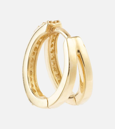 Shop Stone And Strand Time 10kt Yellow Gold Earrings With Diamonds