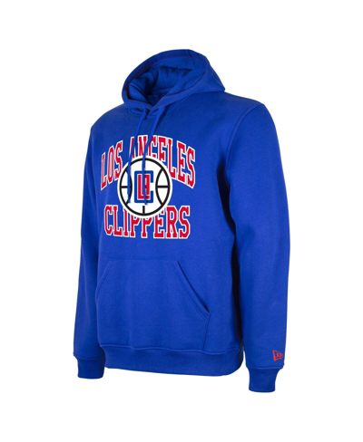 Shop New Era Men's And Women's  Royal La Clippers 2023/24 Season Tip-off Edition Pullover Hoodie