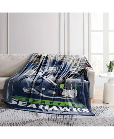 Logo Brands Seattle Seahawks 66" X 90" City Sketch Blanket In Multi
