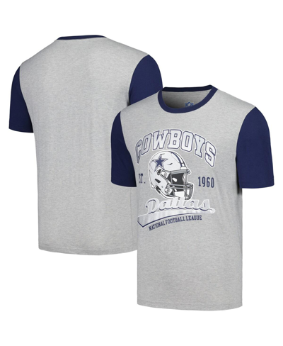 Shop G-iii Sports By Carl Banks Men's  Gray Dallas Cowboys Black Label T-shirt