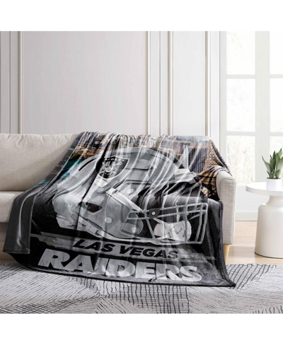 Logo Brands Las Vegas Raiders 66" X 90" City Sketch Blanket In Multi