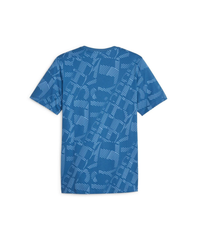 Shop Puma Men's  Blue Manchester City Ftblcore Allover Print T-shirt