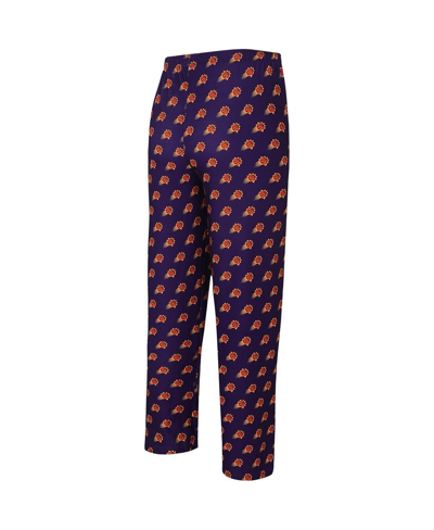 Shop Concepts Sport Men's  Purple Phoenix Suns Allover Logo Print Gauge Sleep Pants