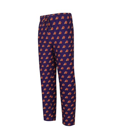 Shop Concepts Sport Men's  Purple Phoenix Suns Allover Logo Print Gauge Sleep Pants