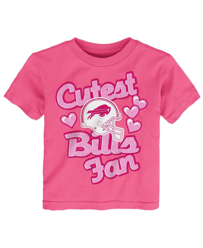 Shop Outerstuff Girls Infant Pink Buffalo Bills Cutest Fan Hearts T-shirt