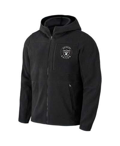 Fanatics Men's Nfl X Darius Rucker Collection By  Black Las Vegas Raiders Sherpa Full-zip Hoodie In Black