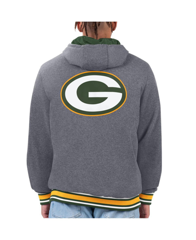 Shop G-iii Sports By Carl Banks Men's  Green, Gold Green Bay Packers Commemorative Reversible Full-zip Jac In Green,gold