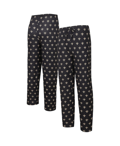 Shop Concepts Sport Men's  Black New Orleans Saints Gauge Allover Print Knit Pants