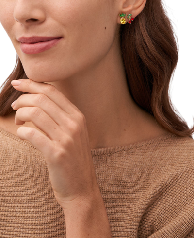 Fossil X Willy Wonka Special Edition Women's Gold-tone Stainless Steel Components Earrings Set In Gold