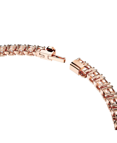 Swarovski Matrix Tennis Bracelet In Rose Gold