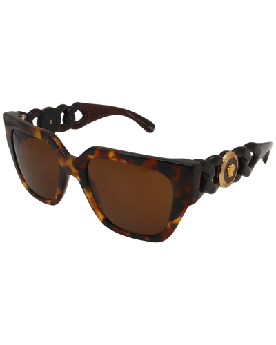 Shop Versace Women's Ve4409 53mm Sunglasses In Brown