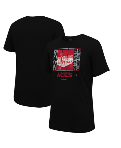 Shop Stadium Essentials Men's And Women's  Black Las Vegas Aces 2023 Wnba Finals Champions Skyline T-shirt