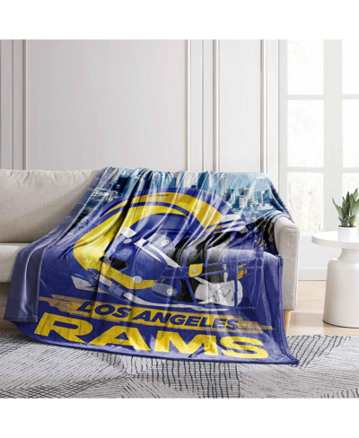 Logo Brands Los Angeles Rams 66" X 90" City Sketch Blanket In Multi
