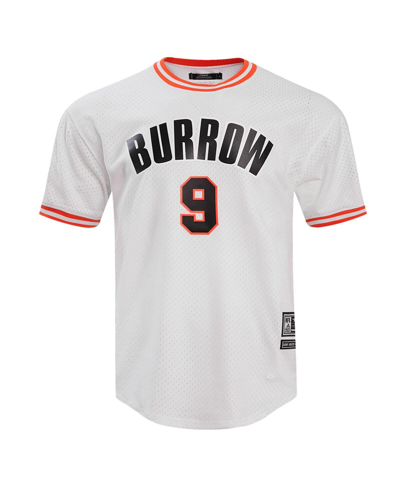 Shop Pro Standard Men's  Joe Burrow White Cincinnati Bengals Player Name And Number Mesh T-shirt