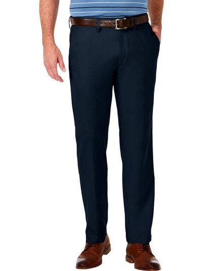Shop Haggar Cool 1 Mens Straight Fit Non Iron Dress Pants In Blue