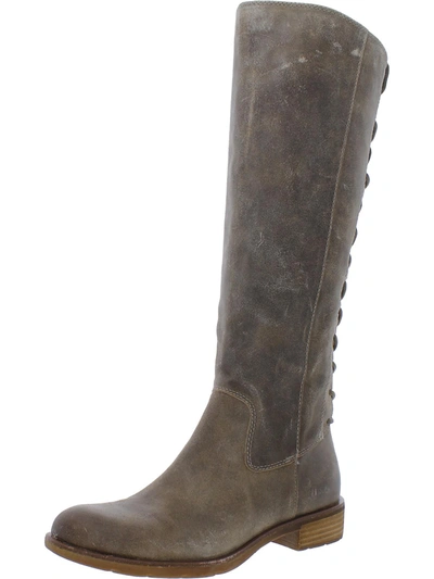 Shop Söfft Sharnell Ii Womens Leather Distressed Knee-high Boots In Multi