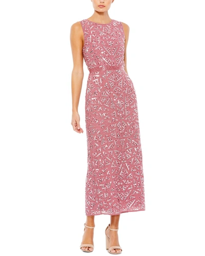 Shop Mac Duggal Column Dress In Pink