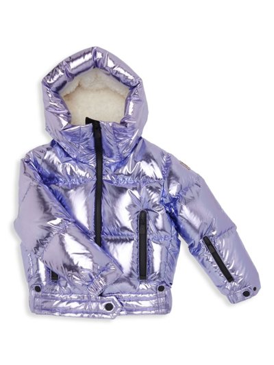 Shop Moncler Little Kid's & Kid's Grenoble Violette Down Jacket In Purple