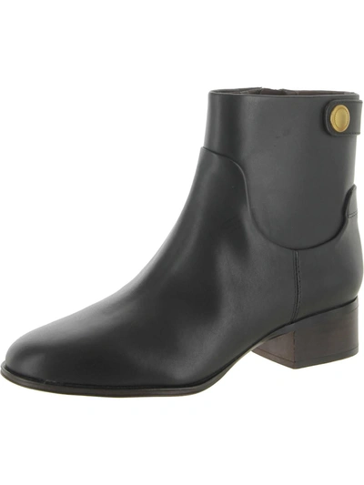 Shop Franco Sarto Jessica Womens Leather Western Ankle Boots In Black