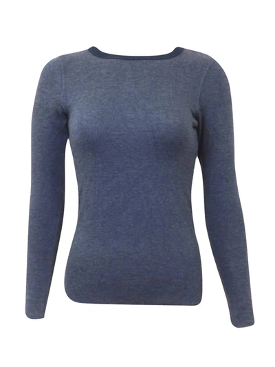 Shop Hard Tail Forever Crew Neck Sweater In Dusk In Blue