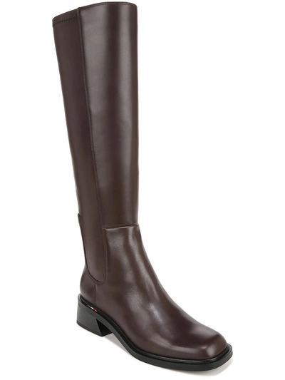 Shop Franco Sarto Giselle Womens Leather Square Toe Knee-high Boots In Multi