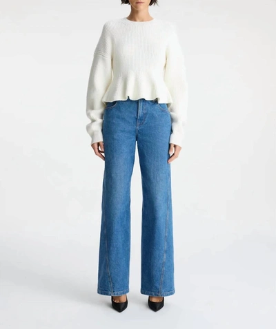 A.l.c Chandler Wool Sweater In Off White In White