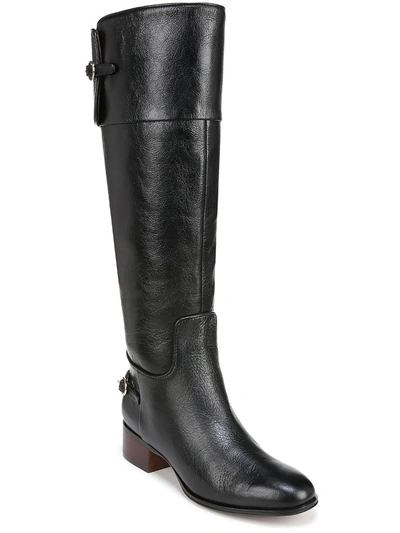 Shop Franco Sarto Jazrin Womens Leather Riding Knee-high Boots In Black